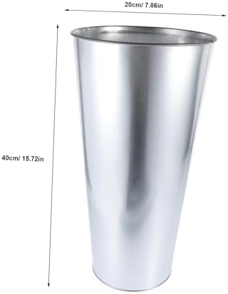 Amosfun Iron Art Flower Bucket Premium Vase for Dried Flowers