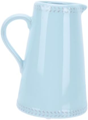 1 Pc Chic Blue Ceramic Flower Vase Elegant Home Decor