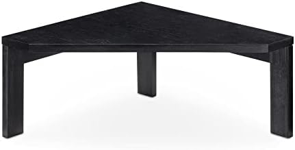 Navaris Bamboo Corner Shelf Unit - Black