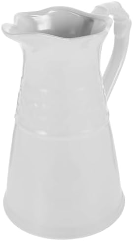 Amosfun White Ceramic Pitcher Vase 76 Inch