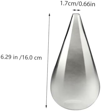 Alipis Transparent Glass Flower Vase for Home Decor