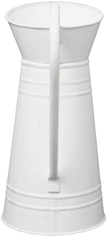 Hosley Metal Pitcher Vase 10 Inch Height