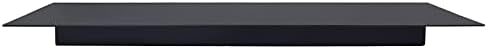 Heavy Duty Black Linear Metal Wall Shelf for Modern Living Room