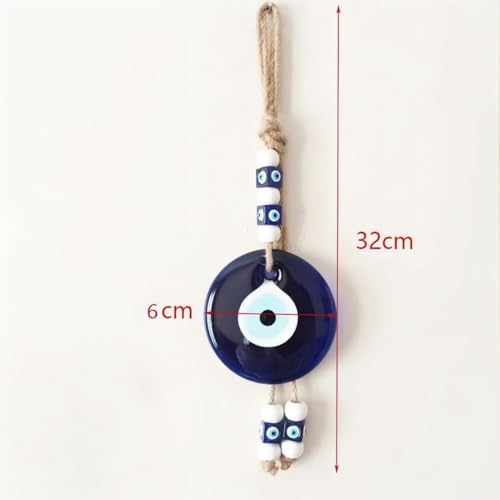 Blue Glass Evil Eye Handmade Hanging Ornament