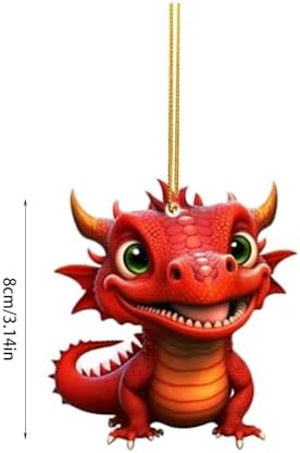 Cute Dragon Baby Christmas Tree Hanging Ornament 2D Acrylic