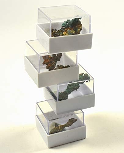 HQRP Green Orange Copper Cluster in Box Natural Collectible Gemstone