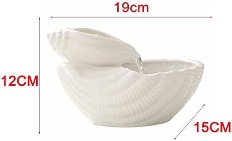Compact Tabletop Waterfall Fountain with Conch Design