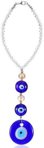 Evil Eye Car Charm Hanging Ornament Blue Round Shape