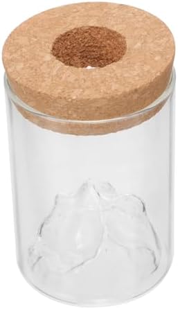 FUNOMOCYA Glass Vase Airtight Jar for Plants and Flowers