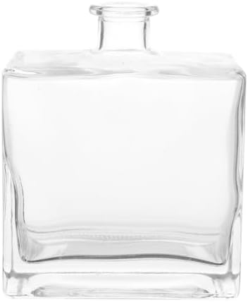 Square Flat Glass Aromatherapy Vase for Home Decor