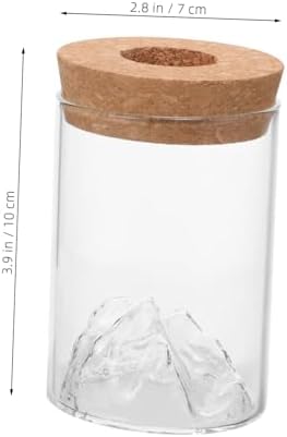 FUNOMOCYA Glass Vase Airtight Jar for Plants and Flowers
