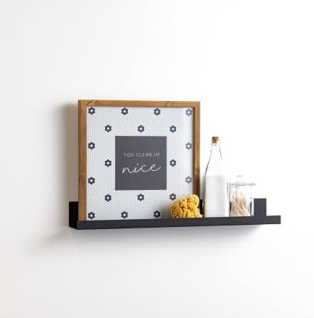 Infinite Design 24 Inch Metal Floating Shelf