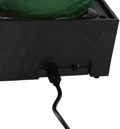 Tabletop Fountain with LED Light and Stones for Office and Bedroom