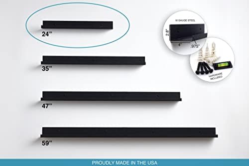 Infinite Design 24 Inch Metal Floating Shelf