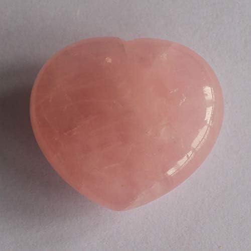 1pcs Mixed Gemstone Crystal Heart Piece 45mm Rose Quartz