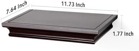 AHDECOR Floating Shelves Wall Mounted 12 Wide 775 Deep Espresso Brown