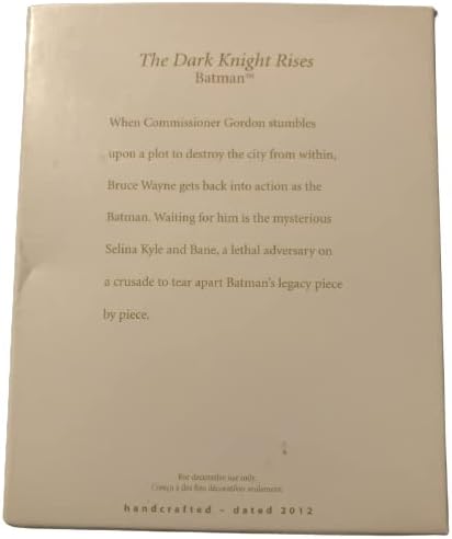 The Dark Knight Rises Hallmark Ornament 2012