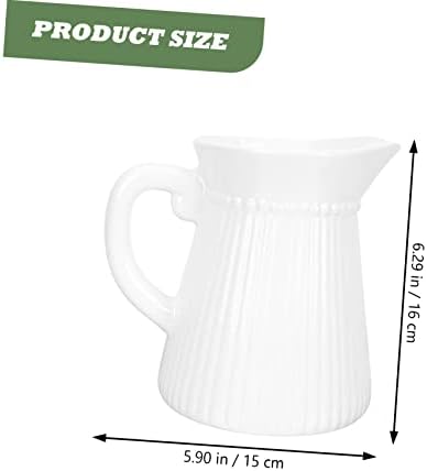 Flower Decor Kettle Shaped Ceramic Vase for Home Office