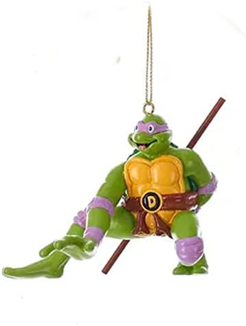 Teenage Mutant Ninja Turtles Blow Mold Ornament - Donatello Purple Mask 275 Inch