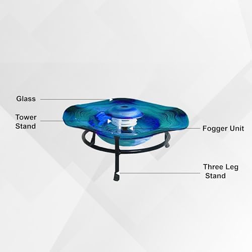 XBrand Tabletop Mist Fountain with LED Lights