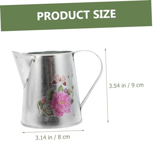 Rustic Iron Flower Vase Bucket for Home Decor