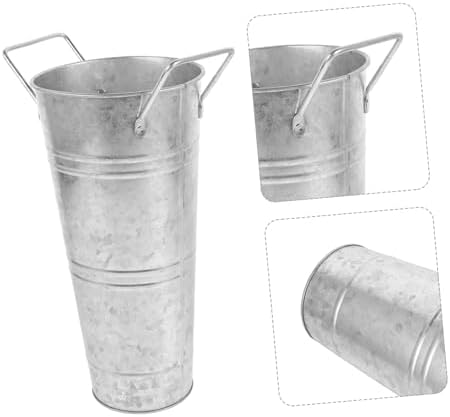 Cabilock Vintage Iron Flower Bucket Vase