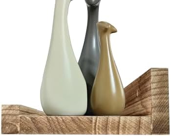 Z Metnal Small Floating Shelves Natural Wood 8x55 Inch 2 Pcs