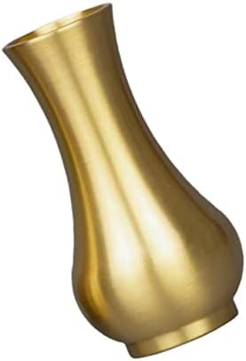 VINTORKY 1Pc Brass Flower Holder Vase for Home Decor