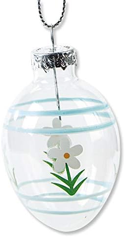 Lillian Vernon Hand Painted Blown Glass Easter Ornaments - 12 Piece Assorted Set