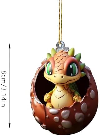 Acrylic Dragon Baby Christmas Ornament Pendant