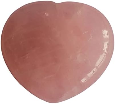 1pcs Mixed Gemstone Crystal Heart Piece 45mm Rose Quartz