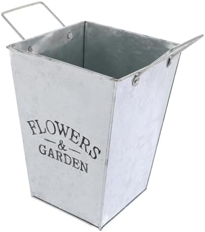 Cabilock Simple Iron Flower Bucket for Dried Flowers