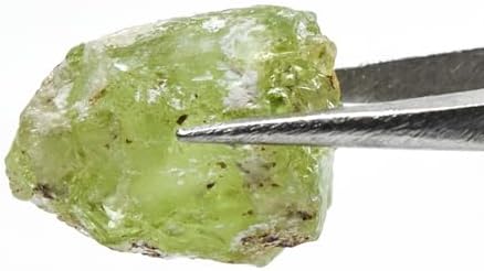 13ct 15mm Green Peridot Rough Gemstone - Natural Olivine Crystal Raw Specimen from Pakistan