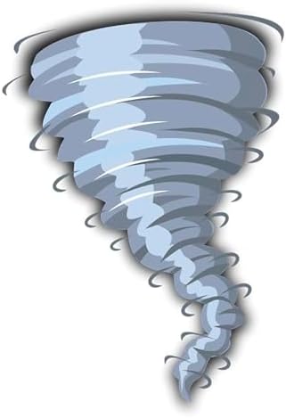 CafePress Cartoon Tornado 4 Inch MDF Holiday Ornament