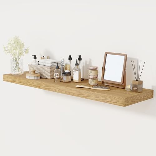 48 Inch Floating Shelf with 12 Inch Depth for Wall Storage
