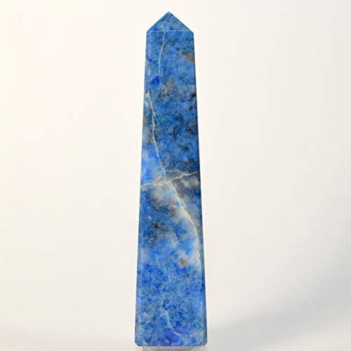 Blue Lapis Lazuli Point with Clear Quartz Cabochon