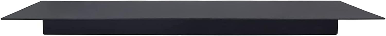 Heavy Duty Black Linear Metal Wall Shelf for Modern Living Room