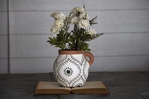 Foreside Home and Garden Natural Terracotta Bud Vase