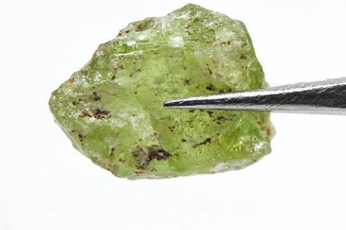 13ct 15mm Green Peridot Rough Gemstone - Natural Olivine Crystal Raw Specimen from Pakistan