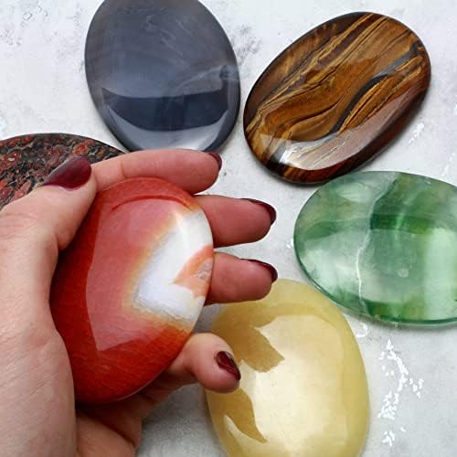 CrystalAge Amazonite Palm Stone 70x50mm