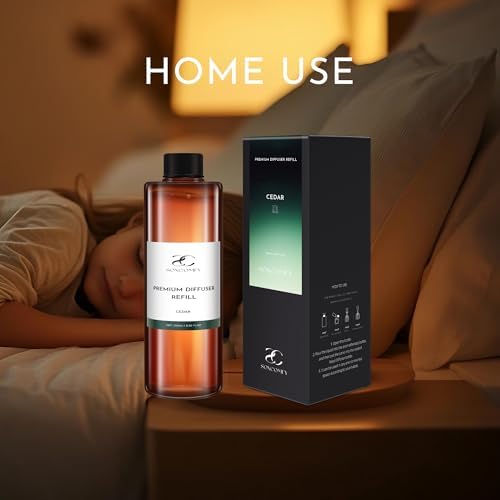 SOXCOMFY Cedar Diffuser Oil 845 Floz Luxury Home Fragrance