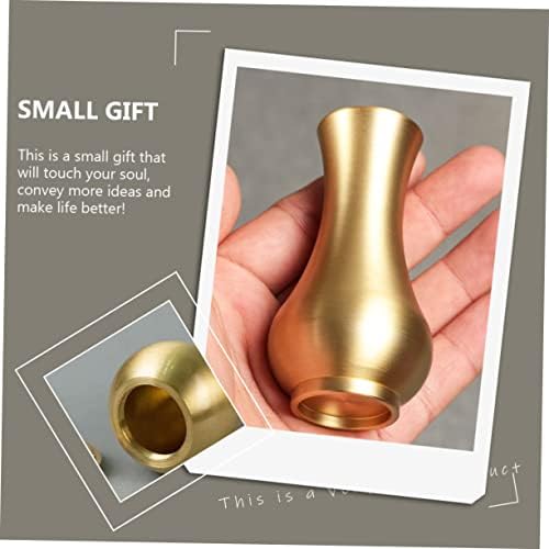 VINTORKY 1Pc Brass Flower Holder Vase for Home Decor