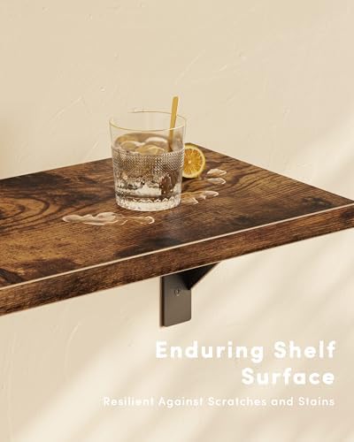 Floating Shelves for Wall Rustic Brown 17 Inches