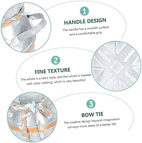 Modern Iron Flower Bucket for Home Decor