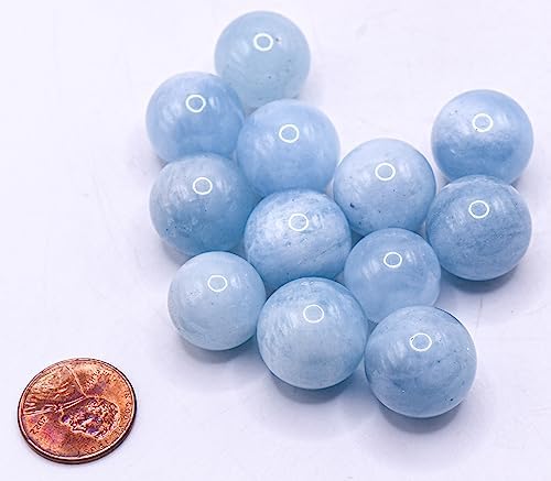 HQRP Blue Aquamarine Sphere Crystal Mineral Collectible Ball