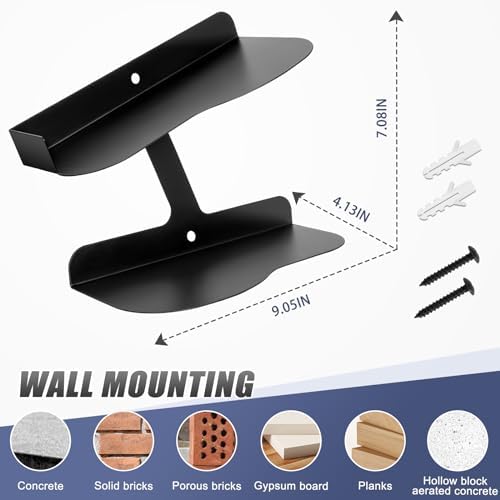 Stylish Floating Shoe Shelves Wall Mount Organizer