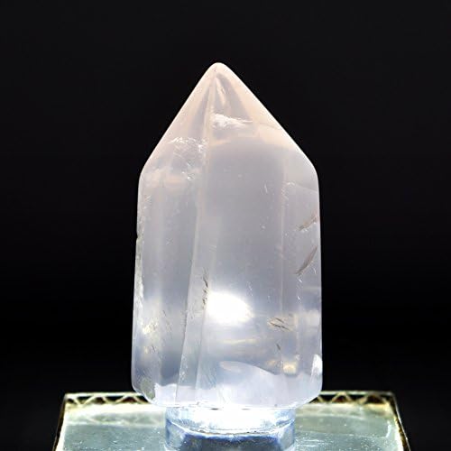 HQRP Rose Quartz Point Crystal Stick Wand - 41mm