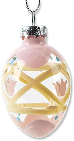Lillian Vernon Hand Painted Blown Glass Easter Ornaments - 12 Piece Assorted Set