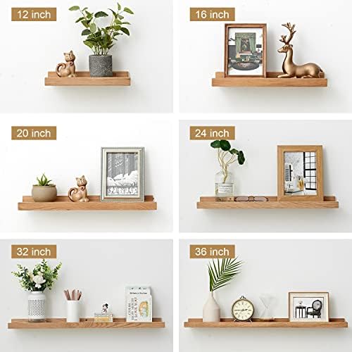 Treoakwis Oak Floating Shelves Wall Mount Display
