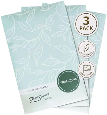 Tranquil Scented Sachets Pack of 3 - Home Fragrance